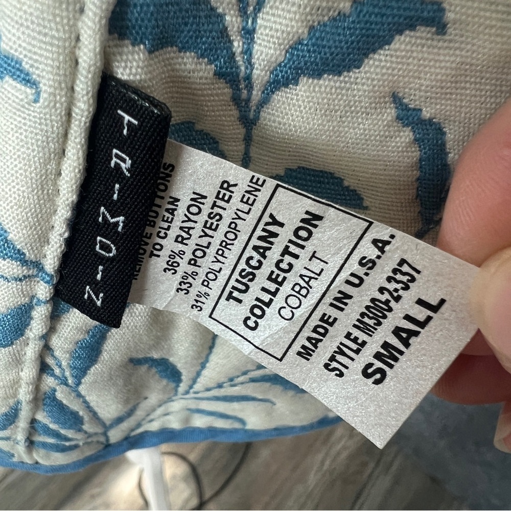 TRIMDIN Artisan Reversible Jacket Tuscany Collection Cobalt Blue Size Small - Picture 6 of 14